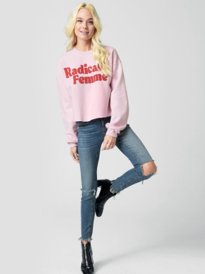 Womens Radical Femme Cropped Fleece