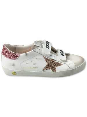 Golden Goose Kids Old School Velcro Strap Sneakers