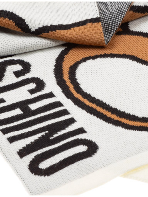 Moschino Teddy Intarsia Scarf