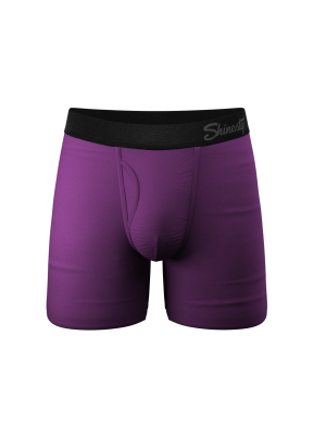 The Grape Jelly | Solid Purple Ball Hammock® Pouch Underwear With Fly