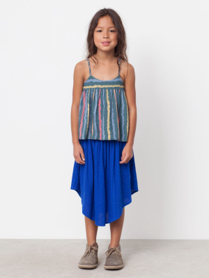 Joplin Textured Skirt In Blueberry