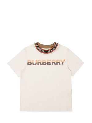 Burberry Kids Confectionery Logo Print T-shirt