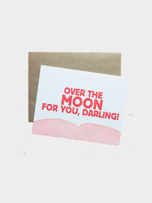 Over The Moon Card