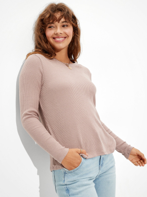 Ae Soft & Sexy Plush Long Sleeve T-shirt