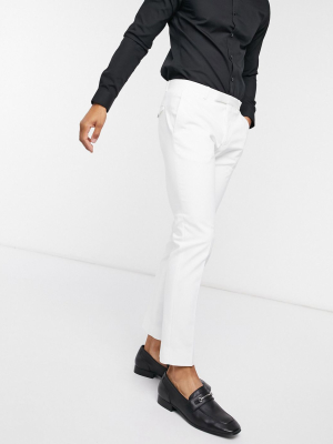 Twisted Tailor Tuxedo Pants In White
