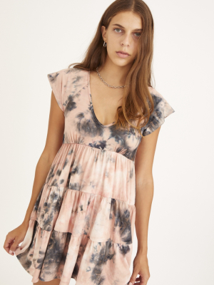 Uo Julia Tiered Ruffle Mini Dress