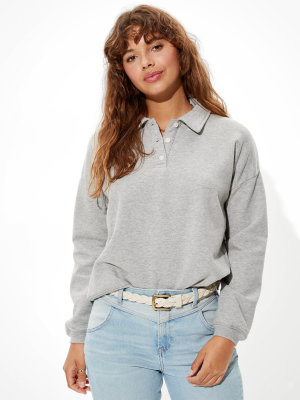 Ae Fleece Polo Sweatshirt