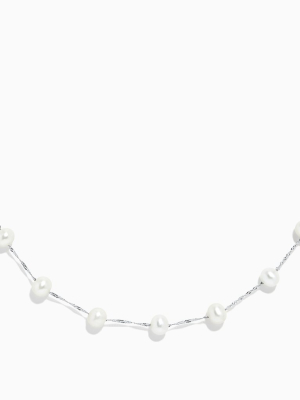 Effy 14k White Gold Cultured Fresh Water Pearl Necklace