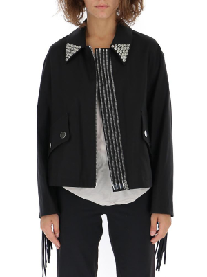 Alexander Wang Pointed Collar Open Jacket