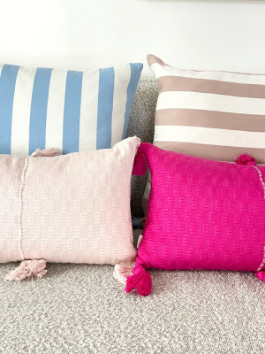 Antigua Pillow - Fuchsia Pink Solid