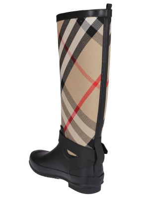 Burberry House Check Slip-on Rain Boots