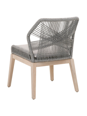 Blu Home Loom Outdoor Dining Chair - Platinum (set Of 2)