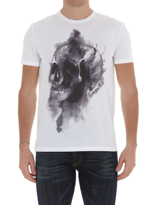 Alexander Mcqueen Ink Skull T-shirt