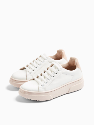 Canada Blush Pink Lace Up Sneakers