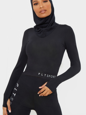 Black Sports Hijab