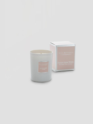 French Linen Water Candle