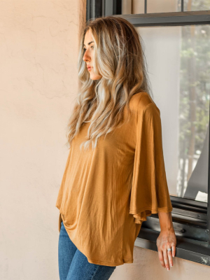 Solid Austin Top - Mustard