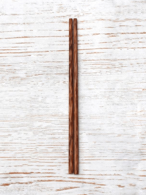 Wooden Coconut Chopsticks: Pair