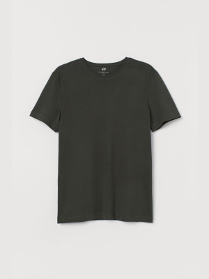 Slim Fit Cotton Piqué T-shirt