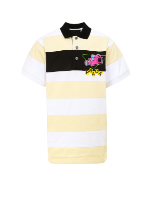 Prada Striped Polo Shirt