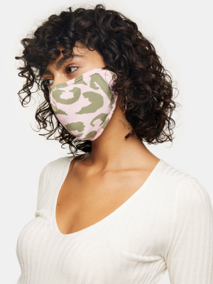 **pink Animal Camouflage Fashion Face Mask