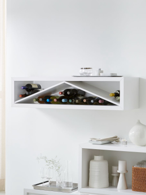 Aspect White 47.5" Floating Cube Shelf Wine Insert