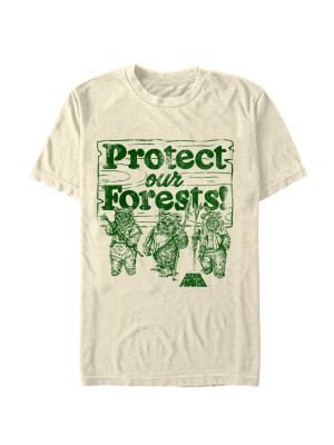 Men's Star Wars Ewok Protect Our Forests T-shirt