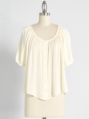 Poetry Festival Peasant Blouse