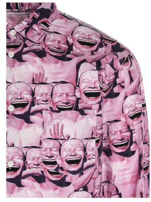 Comme Des Garçons Shirt Face Print Shirt