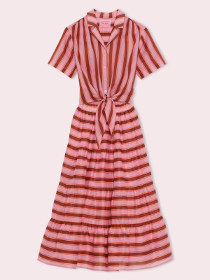 Calais Stripe Shirtdress