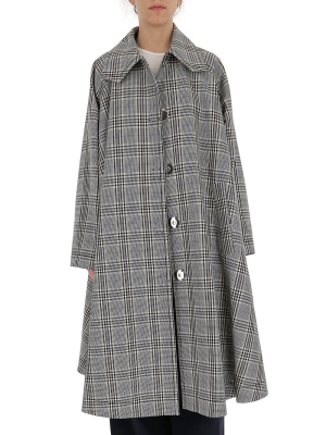 Mm6 Maison Margiela Oversized Checked Coat