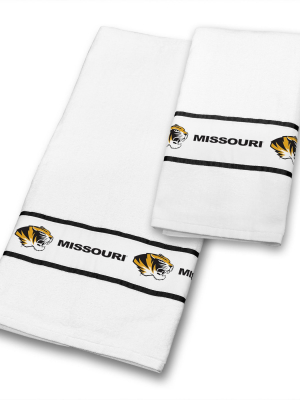 Ncaa Towel Set College Bathroom Accessories - Missouri Tigers..