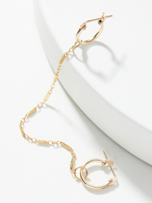 Kozakh Quinny Single Chain Hoop Earring