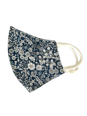 Navy Floral Liberty Of London Child's Mask