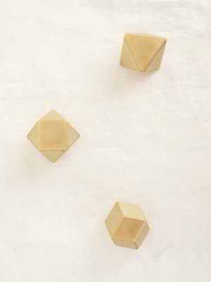 Rhombus Brass Ihada Paperweight