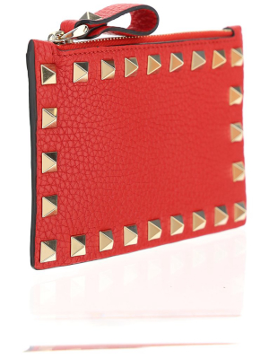 Valentino Garavani Rockstud Zipped Cardholder