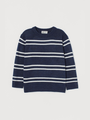 Fine-knit Wool-blend Sweater