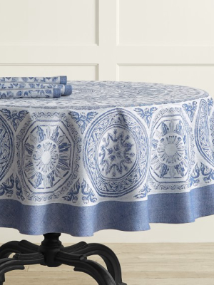 Tehla Jacquard Round Tablecloth