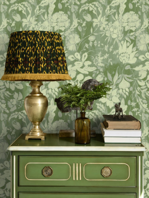 Flowery Ornament Wallpaper In Bud Green From The Complementary Collection By Mind The Gap