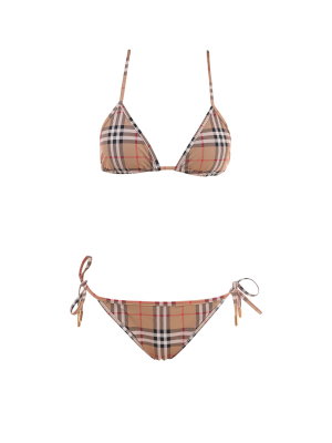 Burberry Vintage Check Triangle Two-piece Bikini