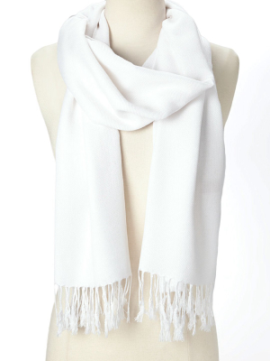 White Pashmina Scarf