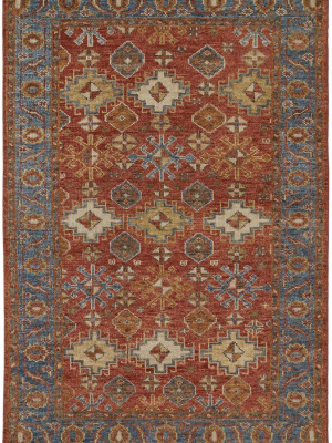 Feizy Carrington Traditional Oushak Flora & Fauna Rug - Clay Red - Available In 8 Sizes