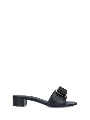 Salvatore Ferragamo Double Bow Sandals