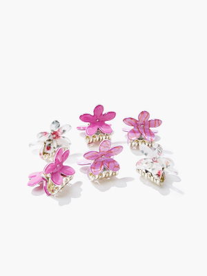 Floral Claw Clip Set