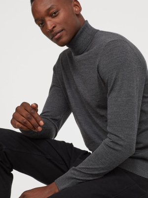 Merino Wool Turtleneck Sweater