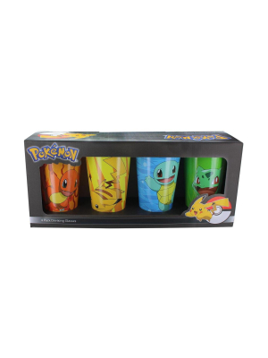 Just Funky Pokemon Character Pack Pint Glasses, 4-pack