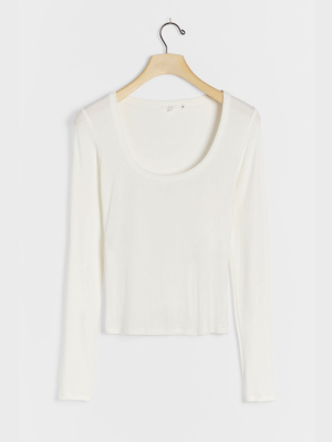 Taina Scoop Neck Top