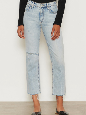 Remi High-rise Straight Crop Jean