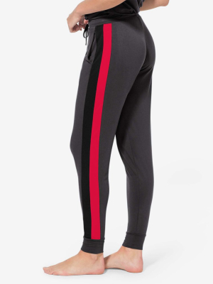 Women's Lounge Jogger, Double Stripe