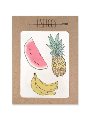 Temporary Tattoo - Fruit